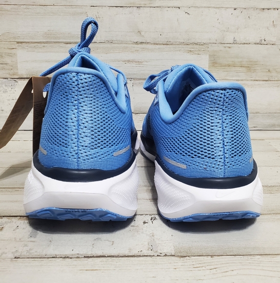 Nike Air Zoom Pegasus 41 UNC Tarheels Men's Size 9 Blue White Running Shoes - Picture 4 of 10